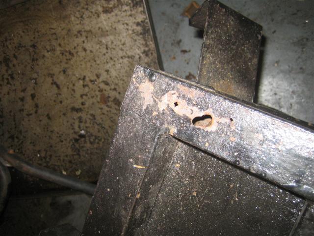 rusty chassis rail